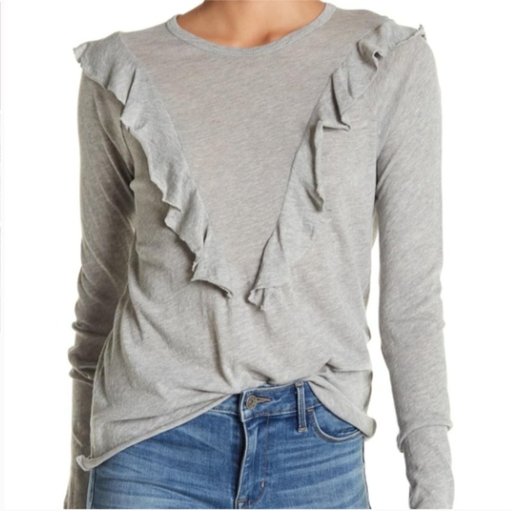 NWT Wildfox RUFFLE LONG SLEEVE